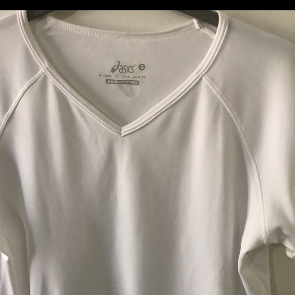 Asics White Short Sleeve Run Top